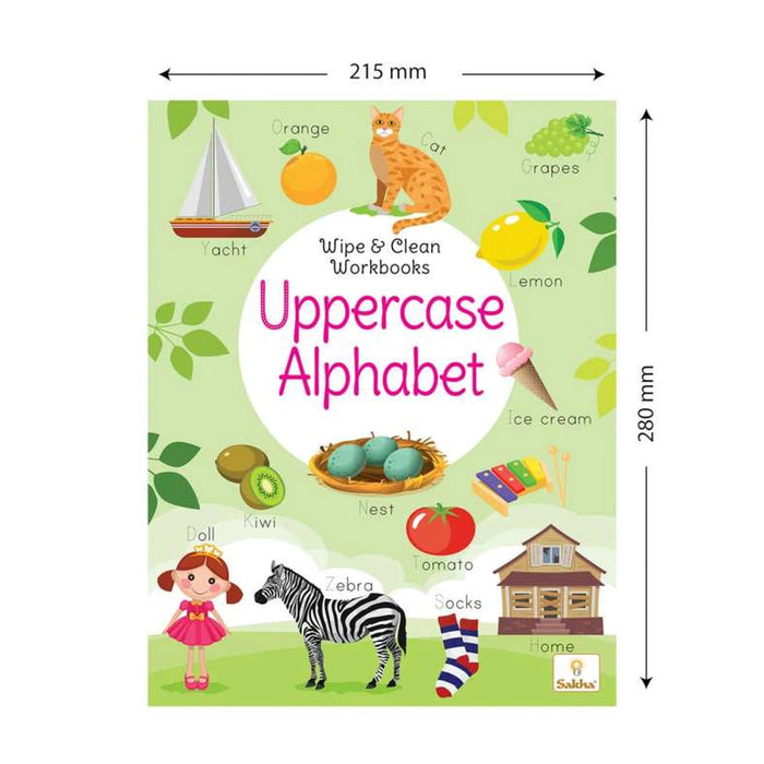 Wipe & Clean Uppercase Alphabet 16 Pages - Multi