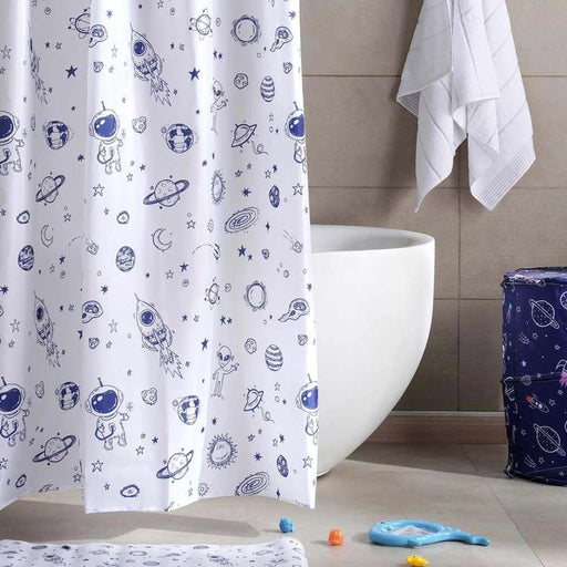 Wonder Space Shower Curtain - Blue Pan Home