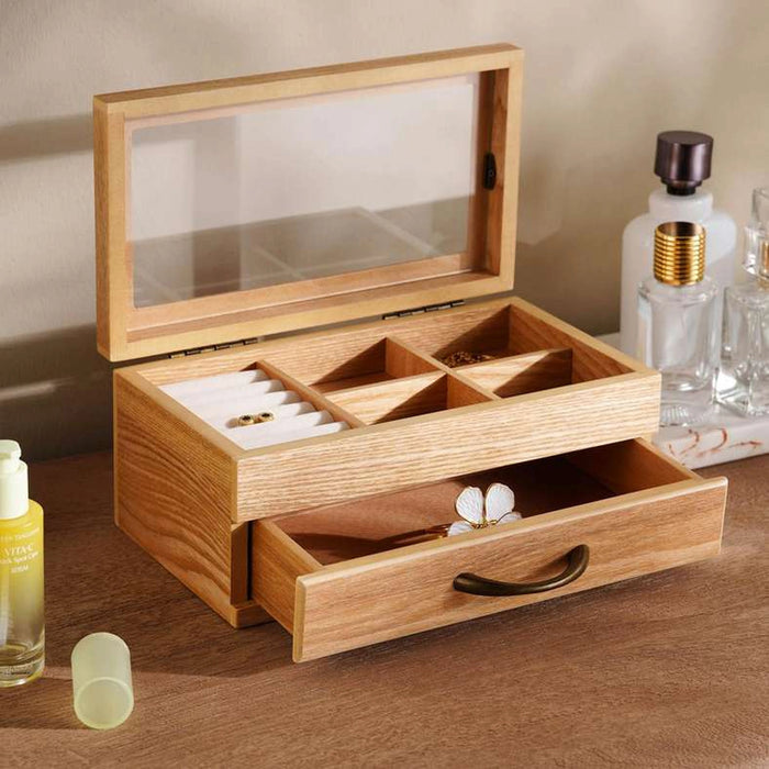 Woodland 2-Drawer Jewellery Box 25X16X11Cm-Natural Gloss