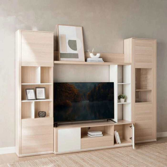 Woodland Entertainment Unit Up To 55 Inches - Natural