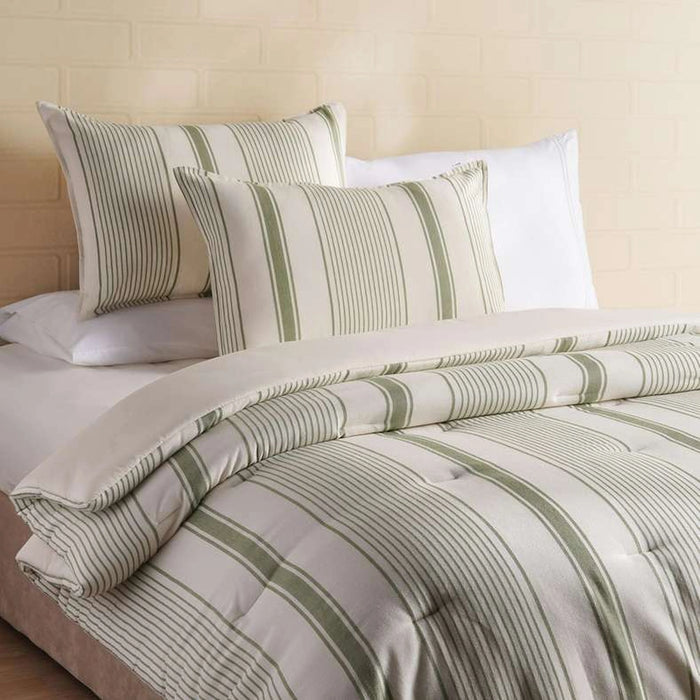 Woven Dreams Lane 3-Piece Full Comforter Set 160X240Cm - Sage