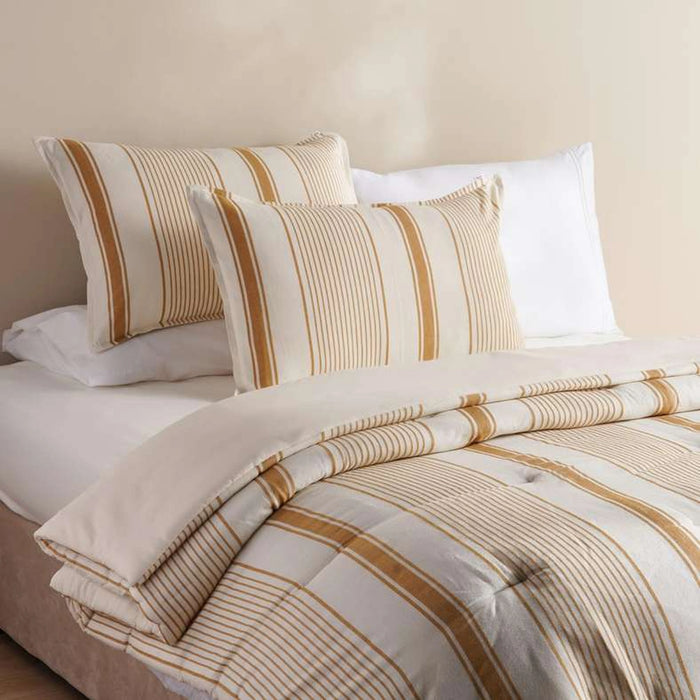 Woven Dreams Lane 3-Piece King Comforter Set 240X260Cm - Ochre
