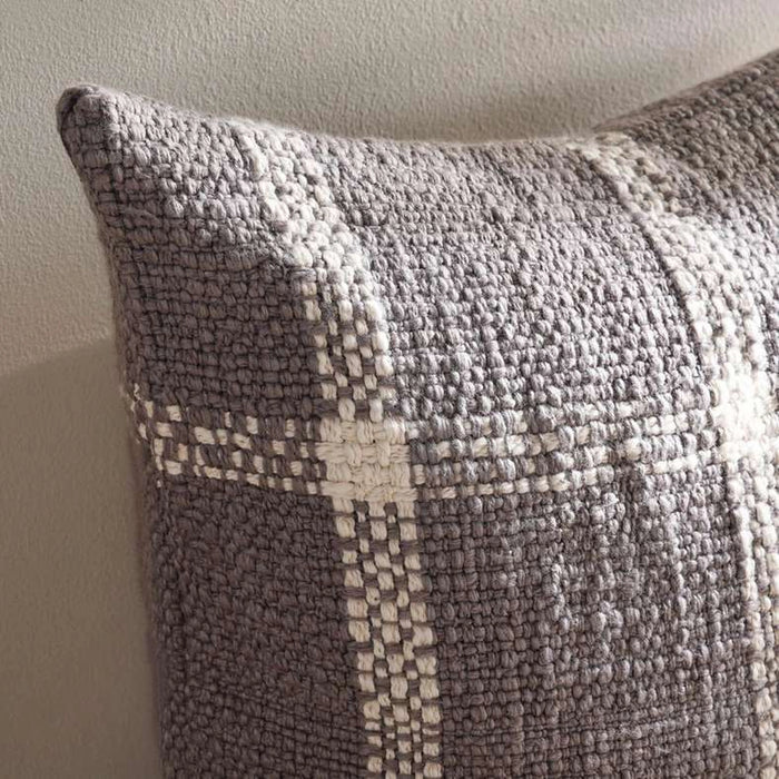 Woven Dreams Miami Chunky Plaid Cushion Cover 50X50 Cm -Anthracite