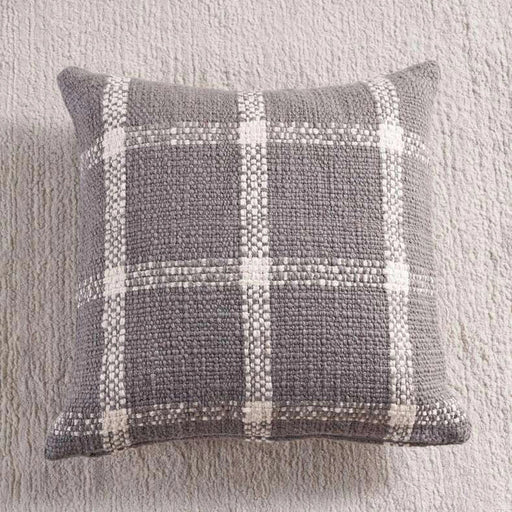 Woven Dreams Miami Chunky Plaid Cushion Cover 50X50 Cm -Anthracite PAN HOME