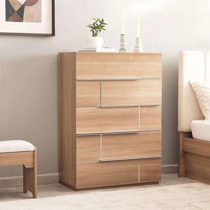 Wrenley Chest Of 5 Drawer - Beige