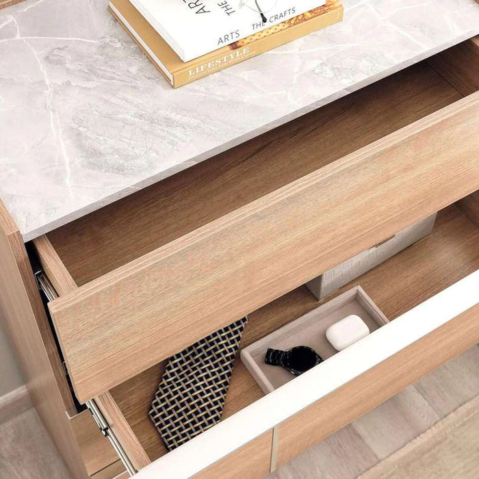 Wrenley Chest Of 5 Drawer - Beige