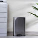 Wulfric 50L Pedal Bin 63Cm - Chrome Pan Home