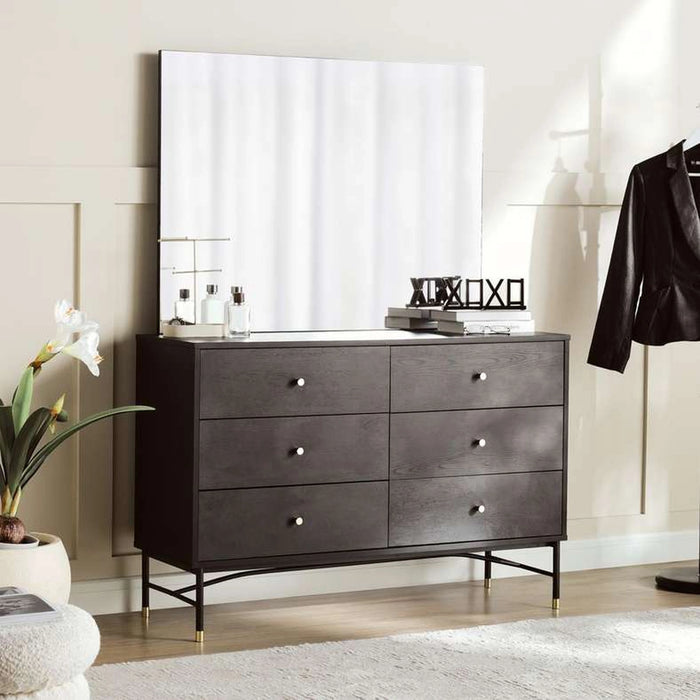Wynston Dresser With Mirror - Black