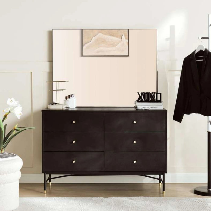 Wynston Dresser With Mirror - Black