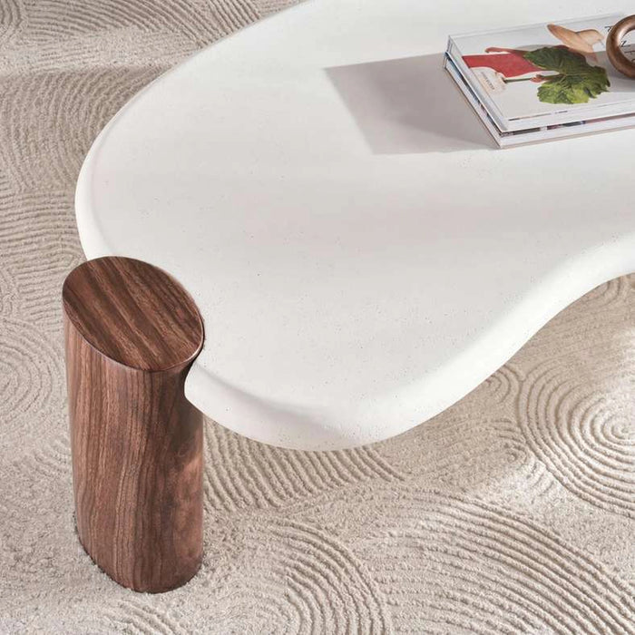 Xanthe Coffee Table Concrete - White Natural