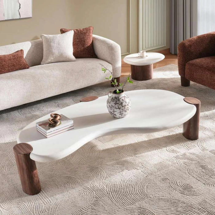 Xanthe Coffee Table Small - White Natural