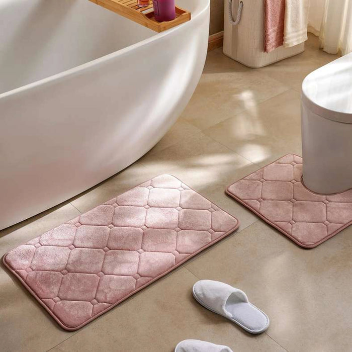 Yael S/2 Bath Mat With U-Cut Pink