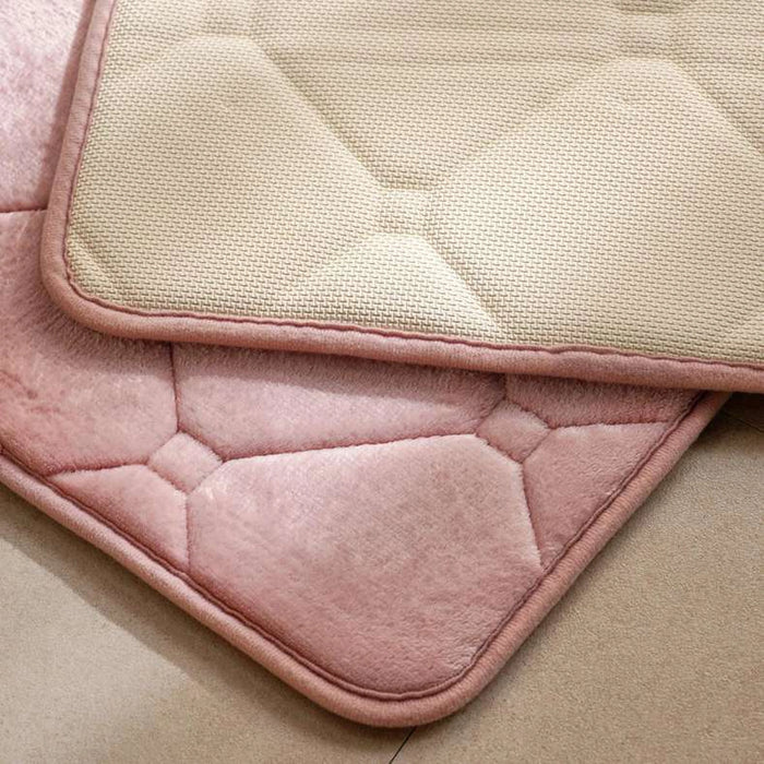 Yael S/2 Bath Mat With U-Cut Pink