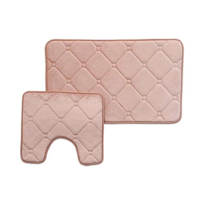 Yael S/2 Bath Mat With U-Cut Pink