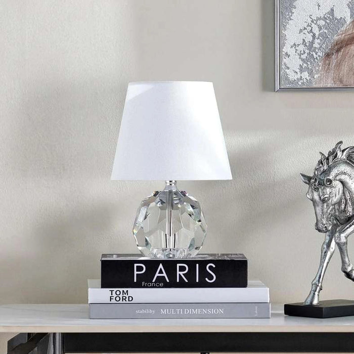 Yager E27 Crystal Table Lamp 20X30.5Cm - Clear