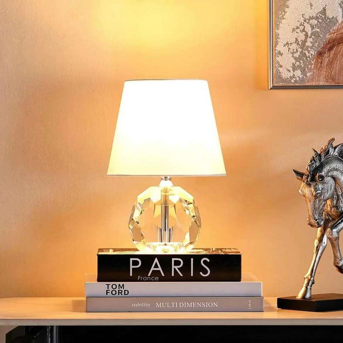 Yager E27 Crystal Table Lamp 20X30.5Cm - Clear