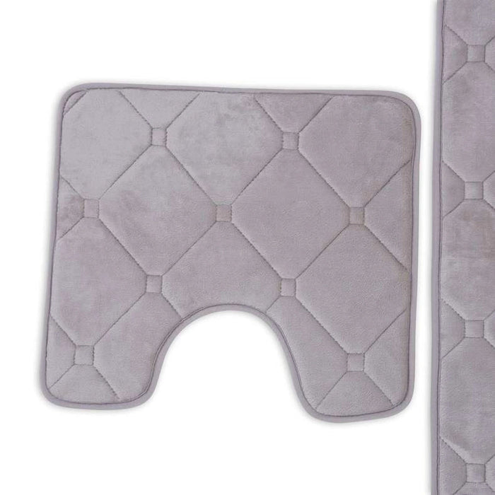 Yale 2 Piece Set Bathmat & - Brown Pan Home