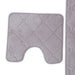 Yale 2 Piece Set Bathmat & - Brown Pan Home