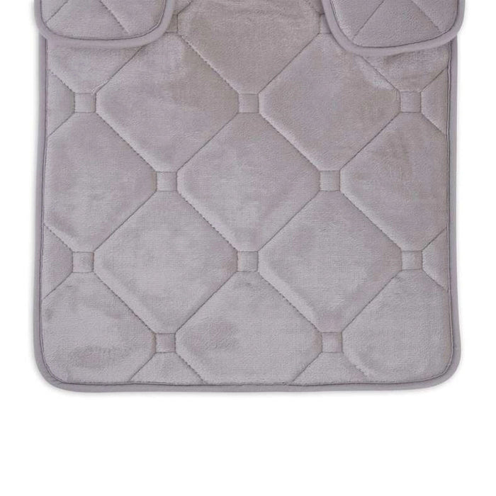 Yale 2 Piece Set Bathmat & - Brown Pan Home