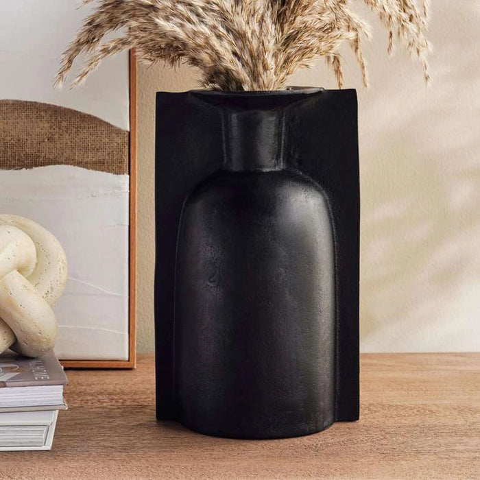 Yoana Metal Vase 17X23X28Cm - Black