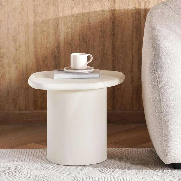 Yola End Table - Off White