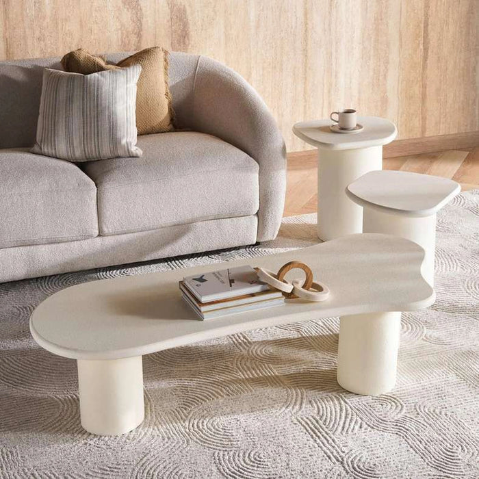 Yola End Table - Off White