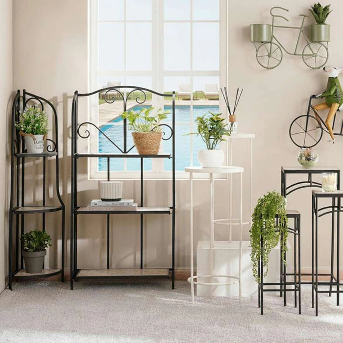 York 3 Tier Corner Planter Stand 30X30X110Cm - Natural