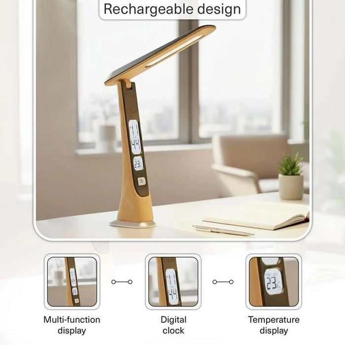 Yukina Multi Function Rechargeable 5W Led Desk Lamp 5.7X24.5X31.4Cm - Yellow Wood