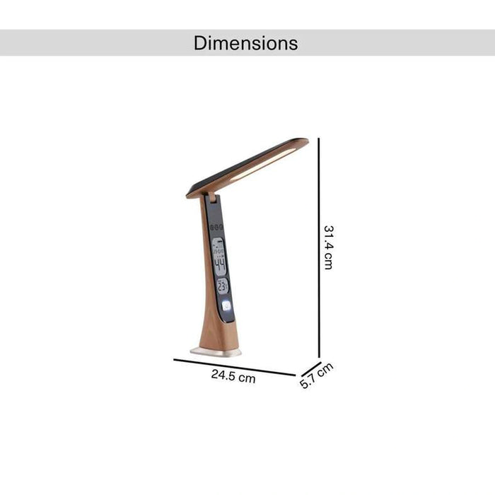 Yukina Multi Function Rechargeable 5W Led Desk Lamp 5.7X24.5X31.4Cm - Yellow Wood