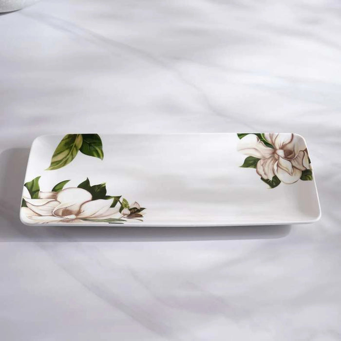 Yulania New Bone China Platter 33X2.5Cm -White