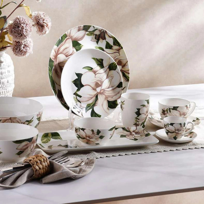 Yulania New Bone China Vegetable Bowl Dia21Cm -White