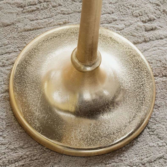 Yura Accent Table Marble - White & Gold