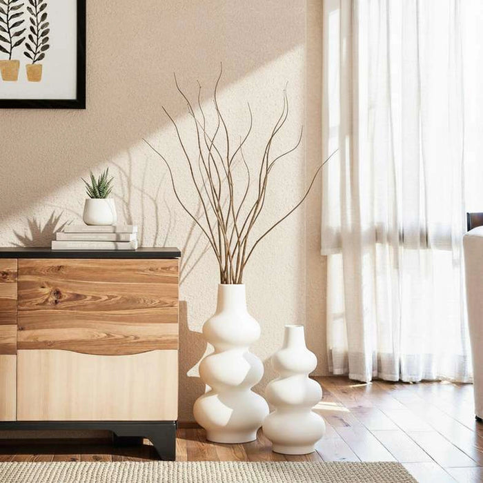 Yves Fibre Glass Vase 41X41X79Cm - White
