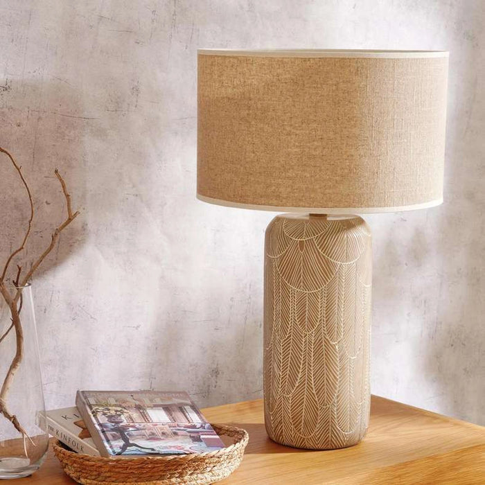 Zahara Polyresin Table Lamp 19.5X19.5X49 - Brown