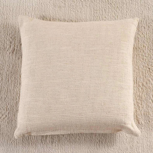 Zaid Embroidered Down Alternative Filled Cushion 50X50Cm - Natural PAN HOME