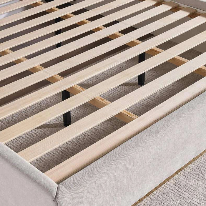 Zainab King Bed 180X200 - Beige