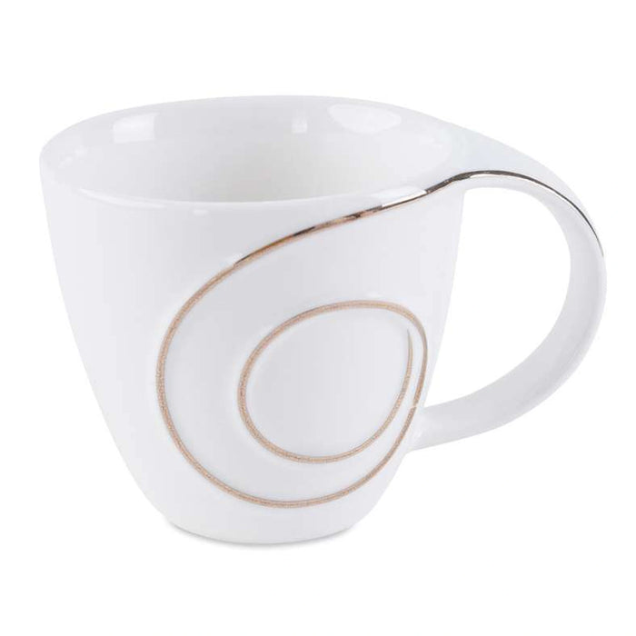 Zamora 12- Piece Tea Cup Saucer 140Ml - White