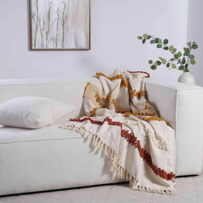 Zanita Woven Throw 130X170Cm - Natural
