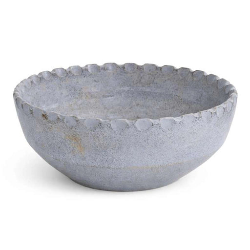 Zanzibar Terracotta Highgloss Decorative Bowl 25.4X25.4X10.16Cm - Grey PAN HOME