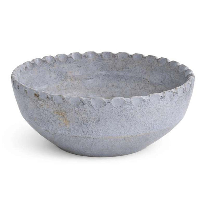 Zanzibar Terracotta Highgloss Decorative Bowl 25.4X25.4X10.16Cm - Grey