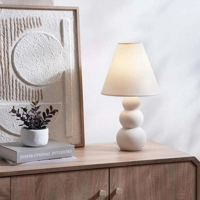 Zariya E27 Table Lamp - Cream Pan Home