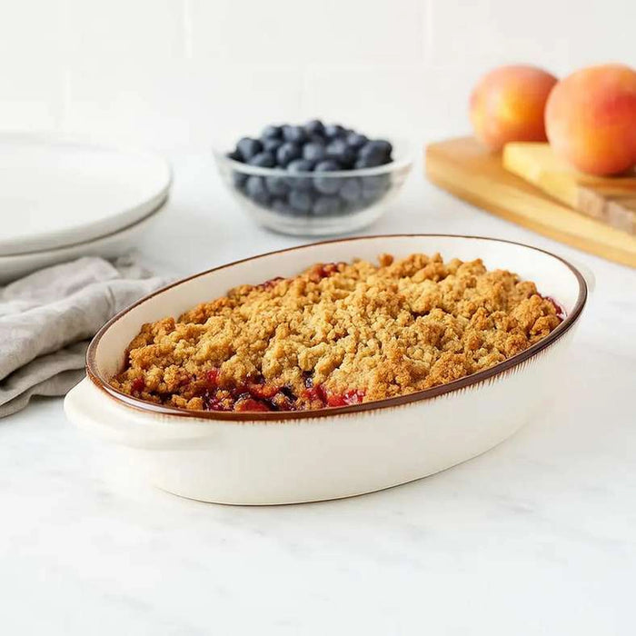 Zaryab Oval Baking Dish 1.3L - White