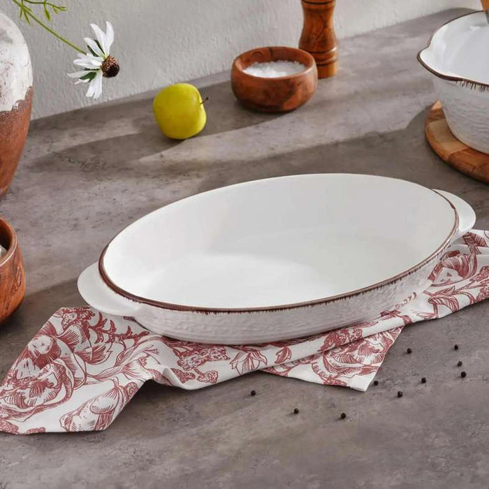 Zaryab Oval Baking Dish 2.7L - White