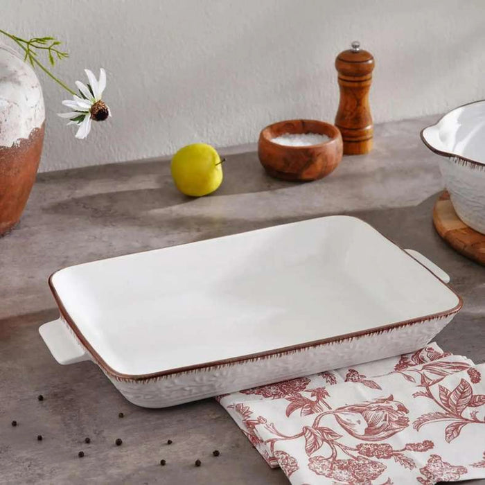 Zaryab Rectangular Baking Dish 2.6L - White