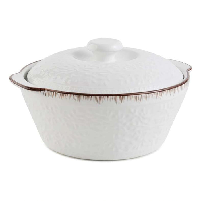 Zaryab Round Casserole 2L - White
