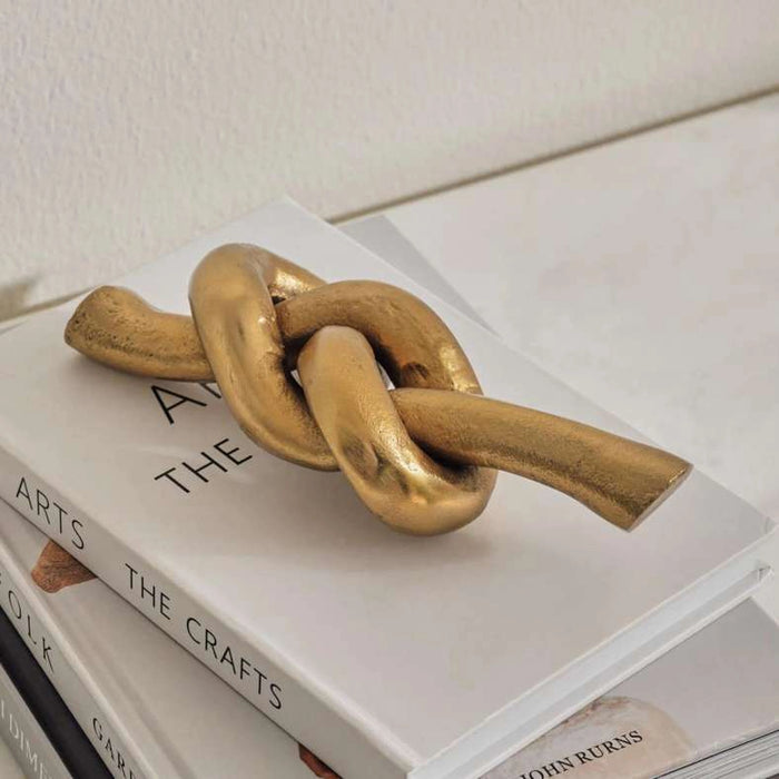 Zave Metal Knot 20.25X8.25X6.35Cm - Gold