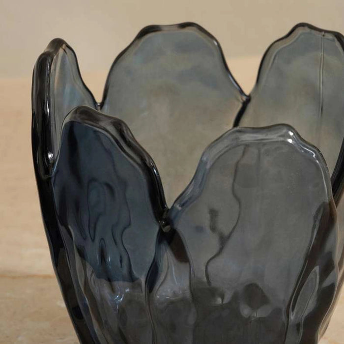 Zelie Glass Tealight Holder 8.5X8Cm - Blue