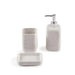 Zen 3 Piece Ceramic Bath Accessories Set -White Pan Home