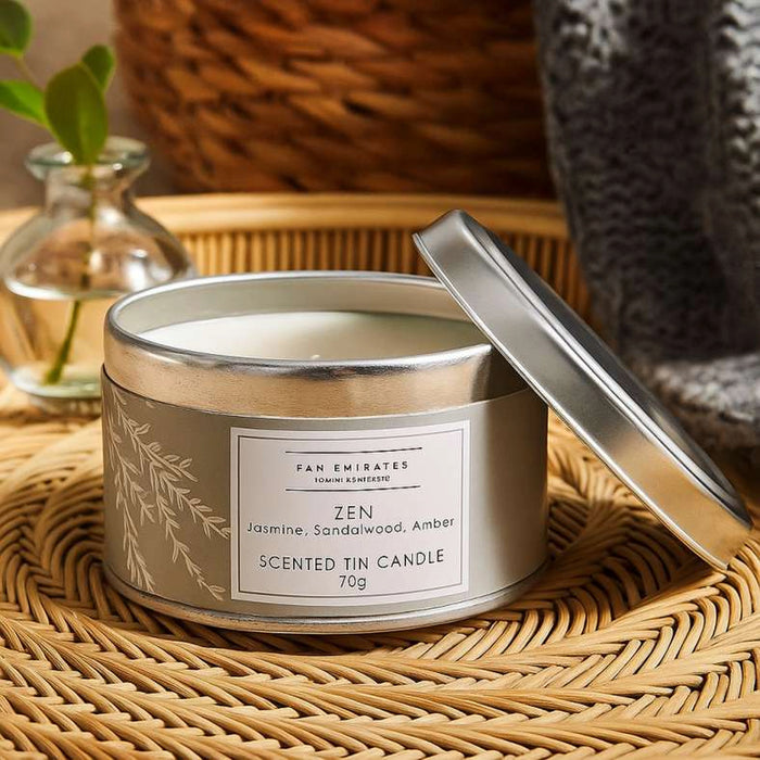 Zen Tin Candle 70G - White