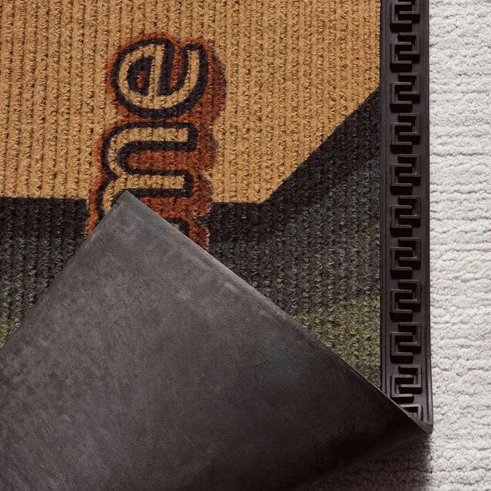 Zendal Door Mat 45X70Cm - Natural/Black